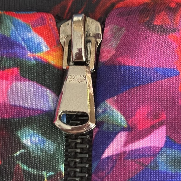 Betsey Johnson Floral Print Cap Sleeve Dress - Size 2 - Picture 7 of 9